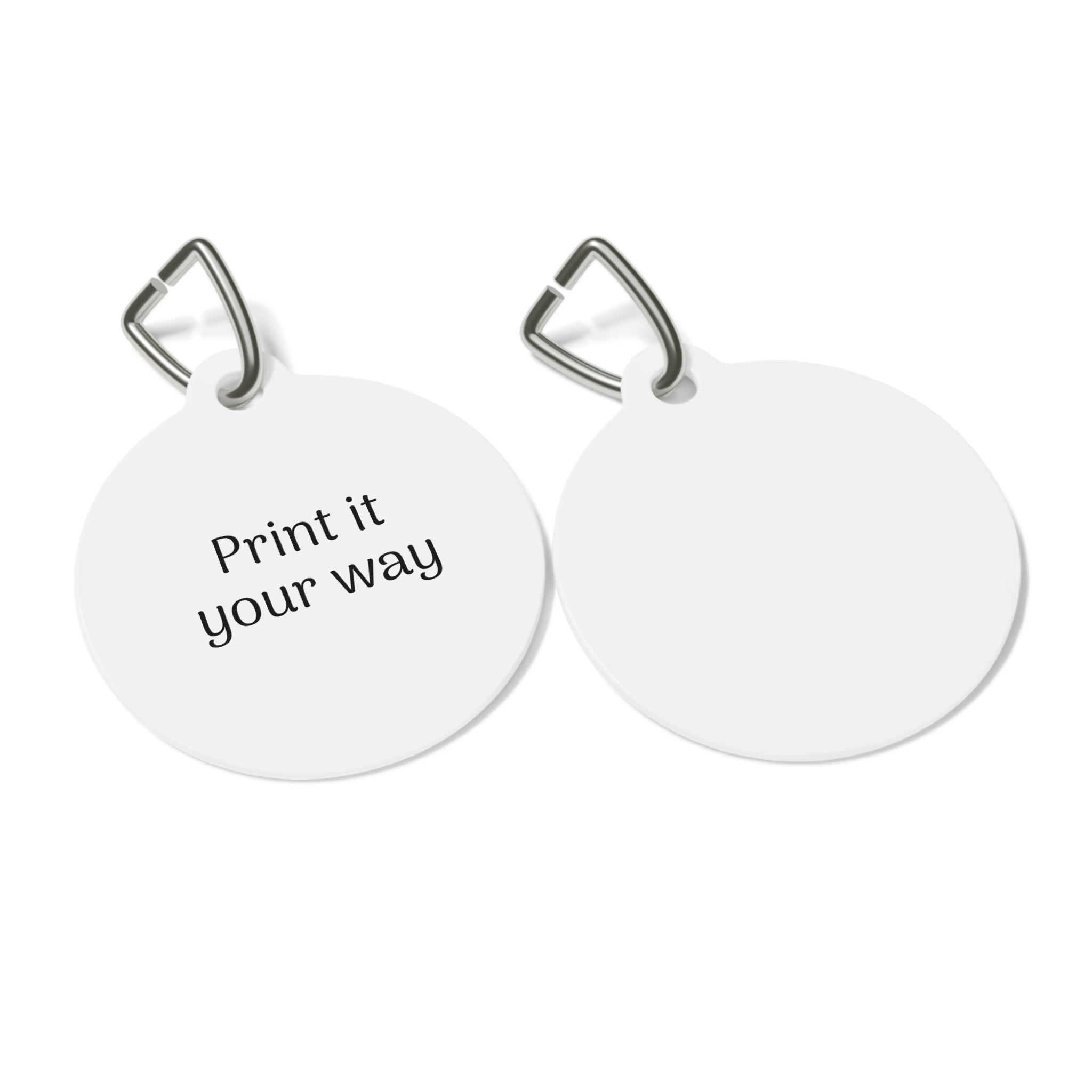 Custom Round Pet Tag – Personalized Engraved ID Tag (Print It Your Way)