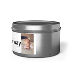 Personalized Tin Candle — Custom Photo & Text Scented Candle Gift