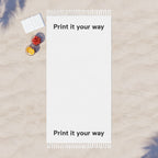 Boho Beach Towel – Customizable "Print It Your Way" Fringe Towel