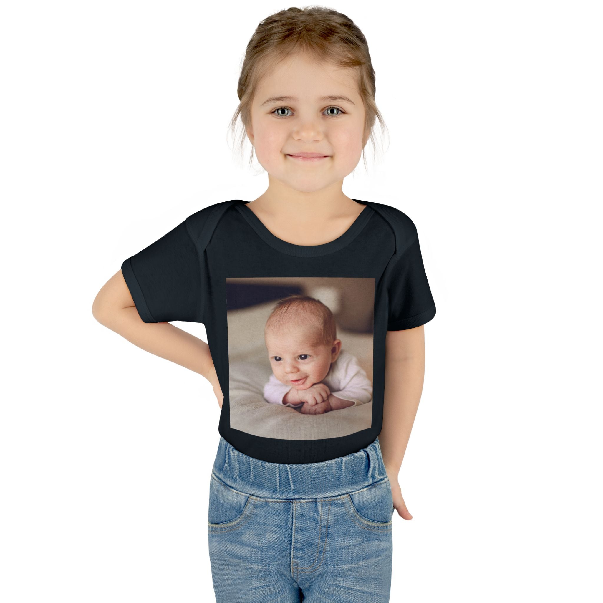 Personalized Photo Infant Bodysuit — Custom Baby Picture Onesie