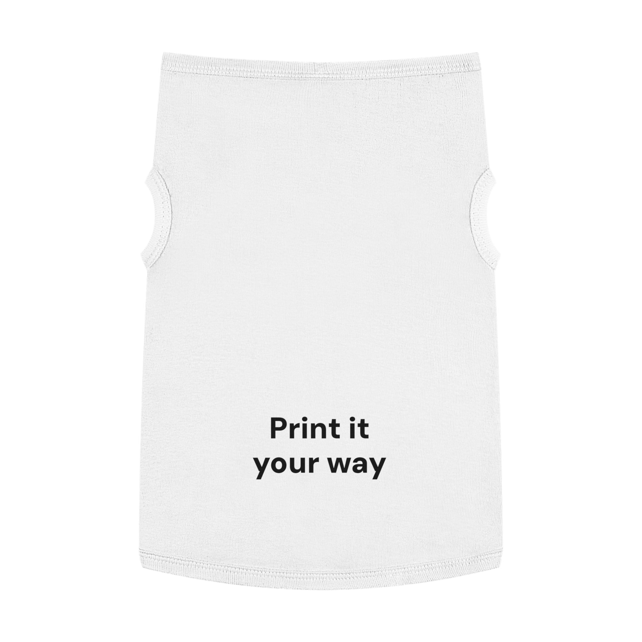 Custom Pet Tank Top - Personalized 'Print It Your Way' Dog Shirt