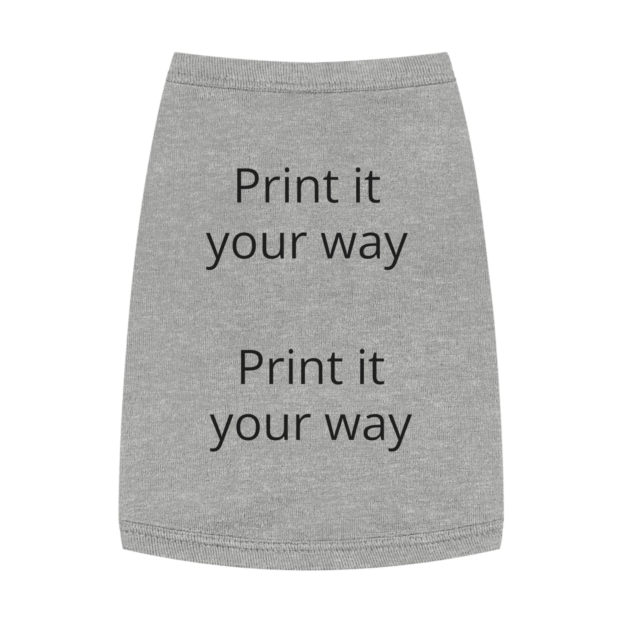 Customizable Pet Tank Top – Lightweight Dog Shirt (Print It Your Way)