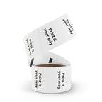 Round Sticker Label Rolls - Custom Printable 'Print it your way' Adhesive Labels