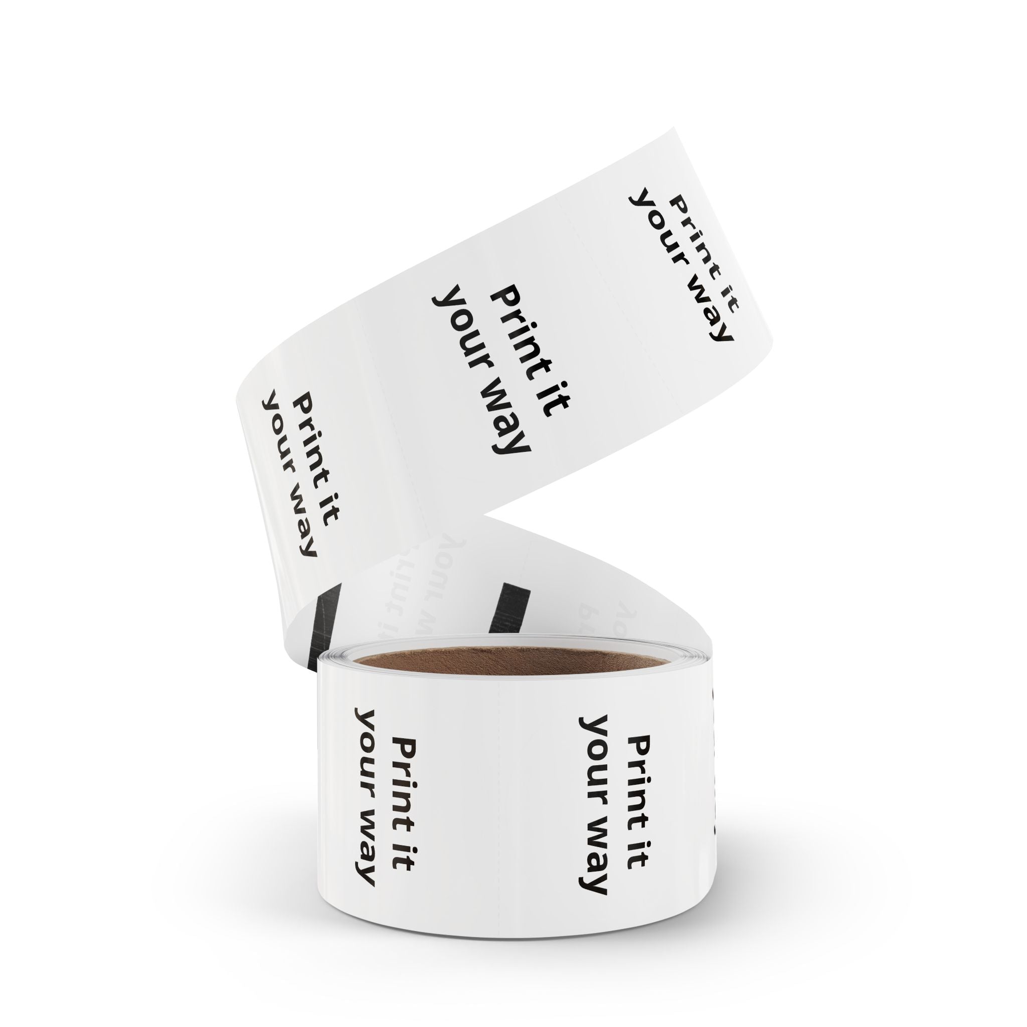 Round Sticker Label Rolls - Custom Printable 'Print it your way' Adhesive Labels
