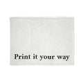 Customizable Soft Polyester Blanket — "Print It Your Way" Personalized Throw