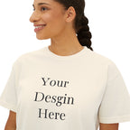 Boxy Tee — Minimal Women's Cropped T-Shirt (Custom Design)
