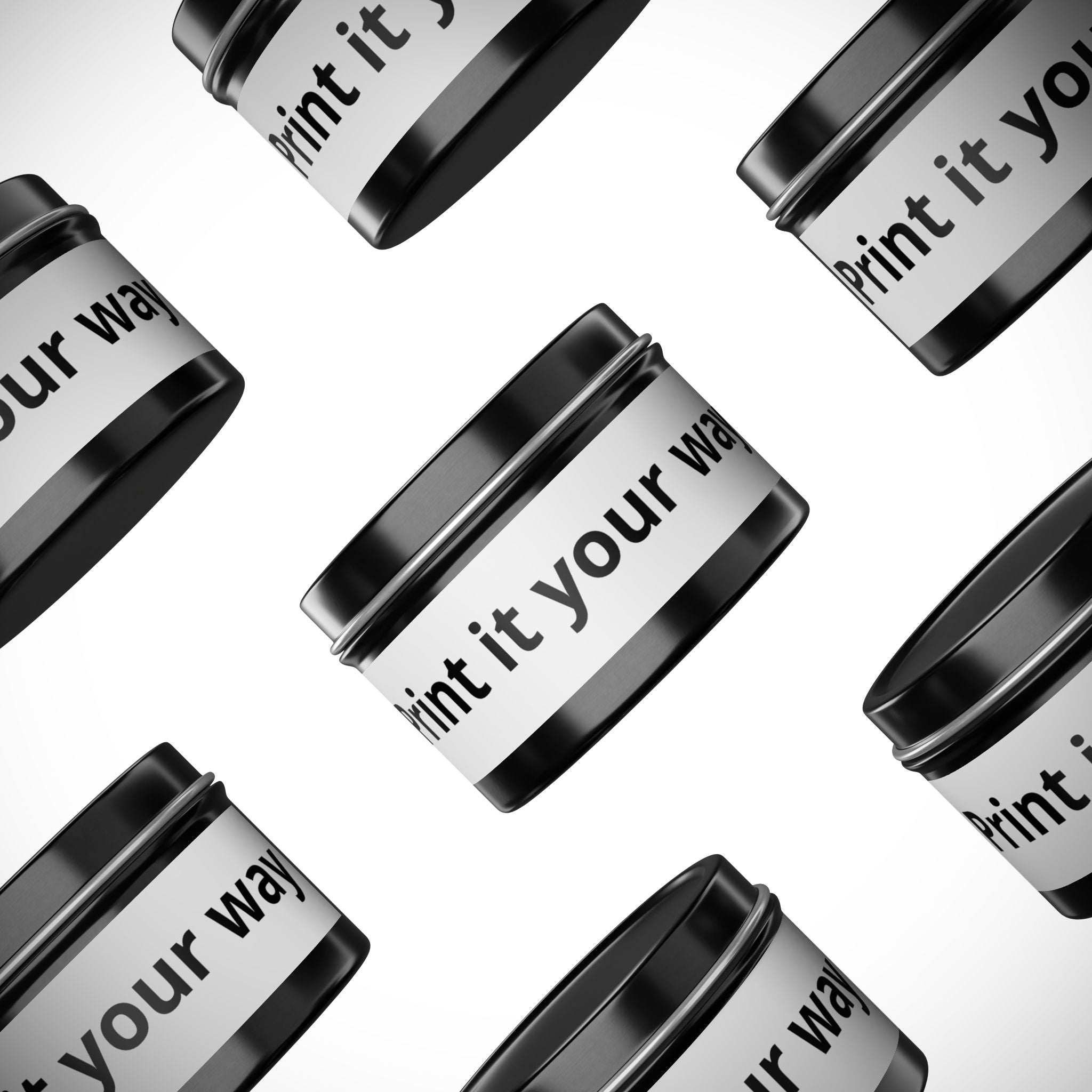 Customizable Tin Candle — 'Print it your way' Personalized Scented Tin
