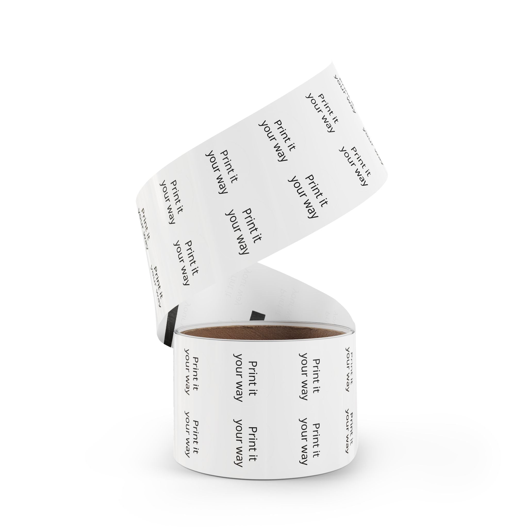 Round Sticker Label Rolls - Custom Printable 'Print it your way' Adhesive Labels