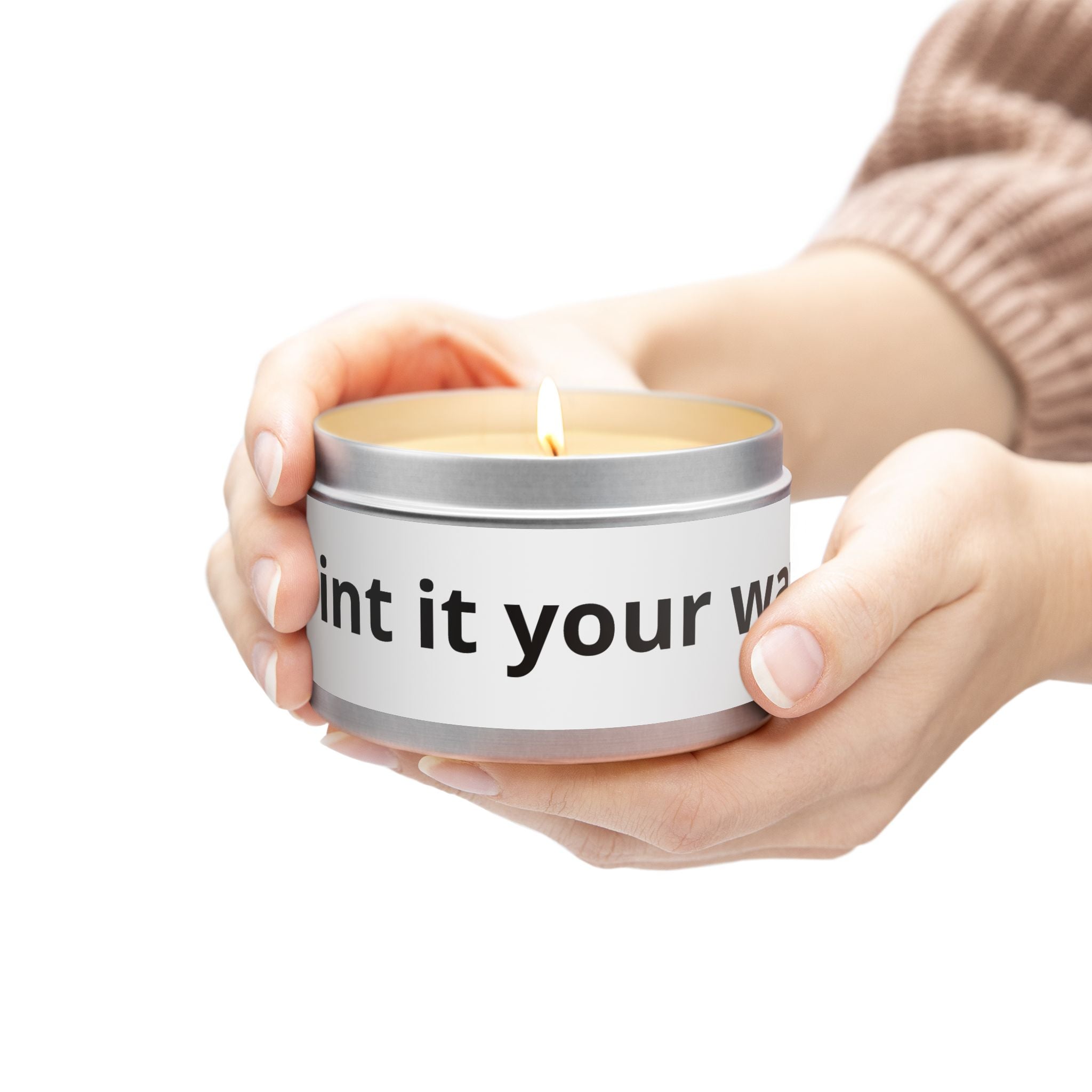 Customizable Tin Candle — 'Print it your way' Personalized Scented Tin