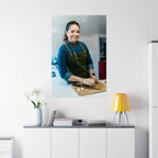 Matte Poster — Female Home Chef Portrait Kitchen Wall Art