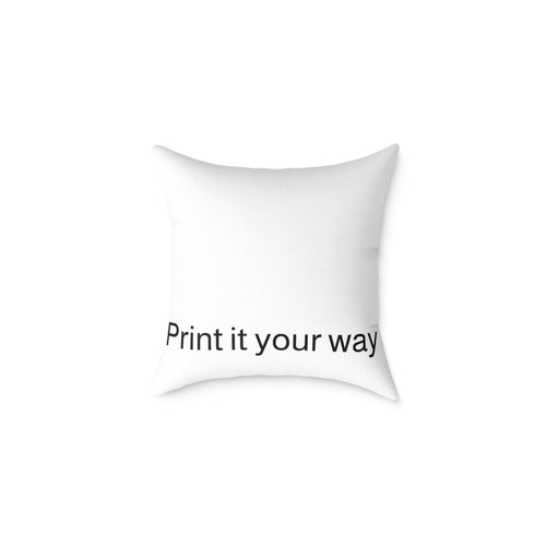 Custom Photo Square Pillow — Personalized Canvas Throw Pillow (Print It Your Way)