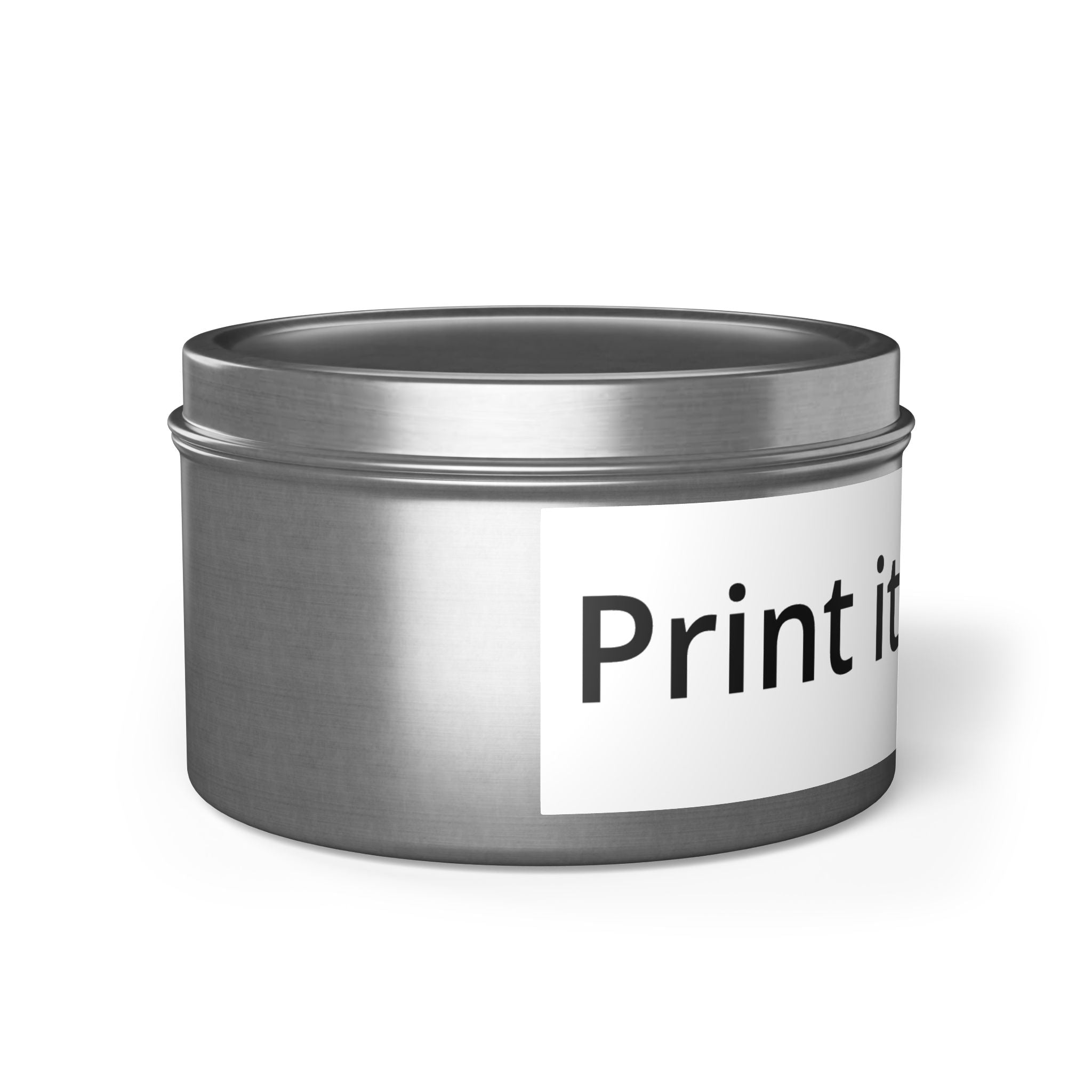 Customizable Tin Candle — 'Print it your way' Personalized Scented Tin