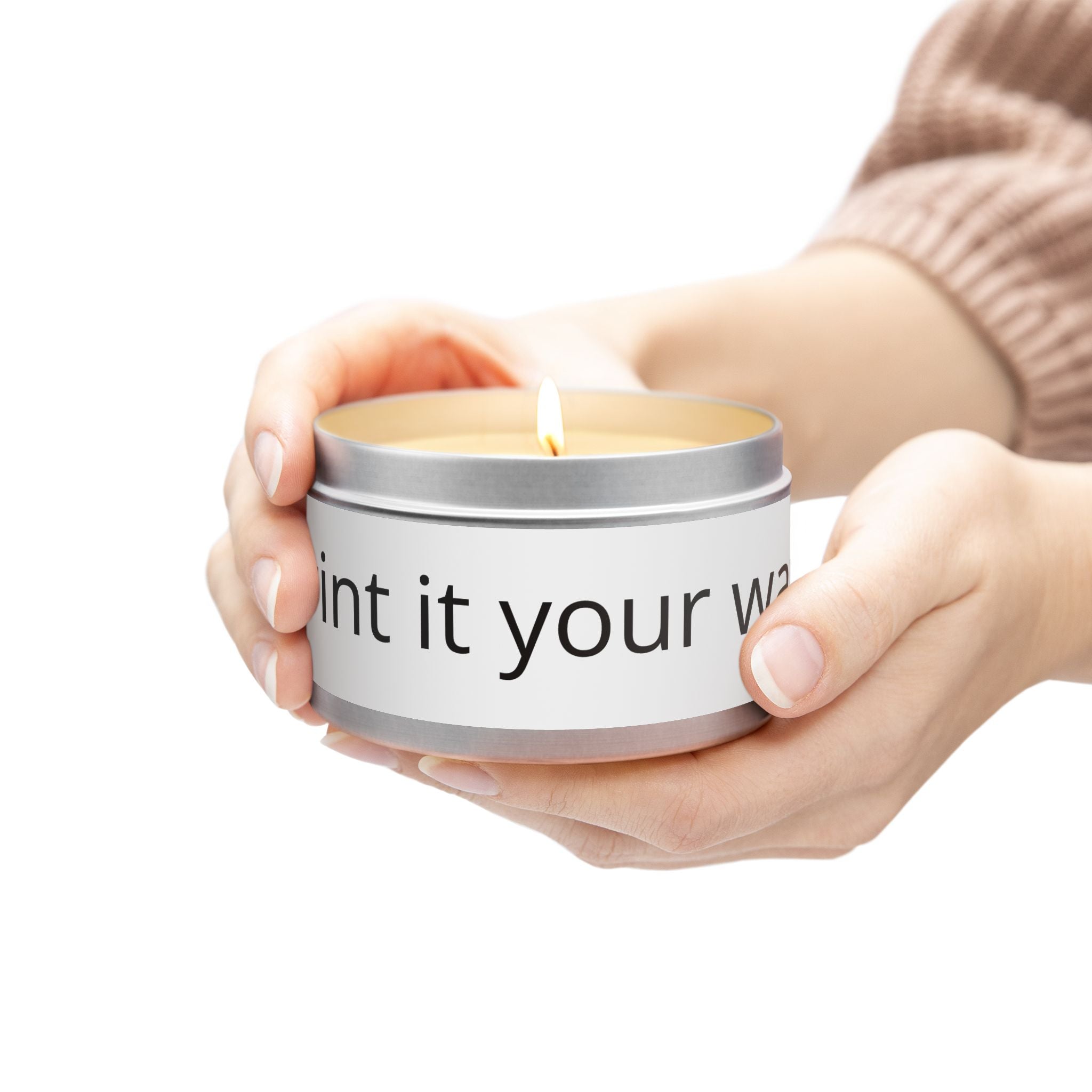 Customizable Tin Candle — 'Print it your way' Personalized Scented Tin