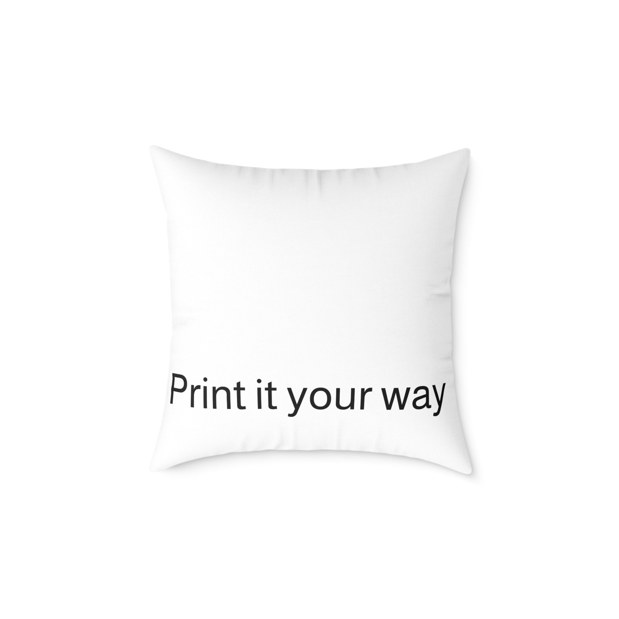 Custom Photo Square Pillow — Personalized Canvas Throw Pillow (Print It Your Way)