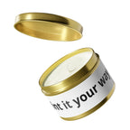 Customizable Tin Candle — 'Print it your way' Personalized Scented Tin