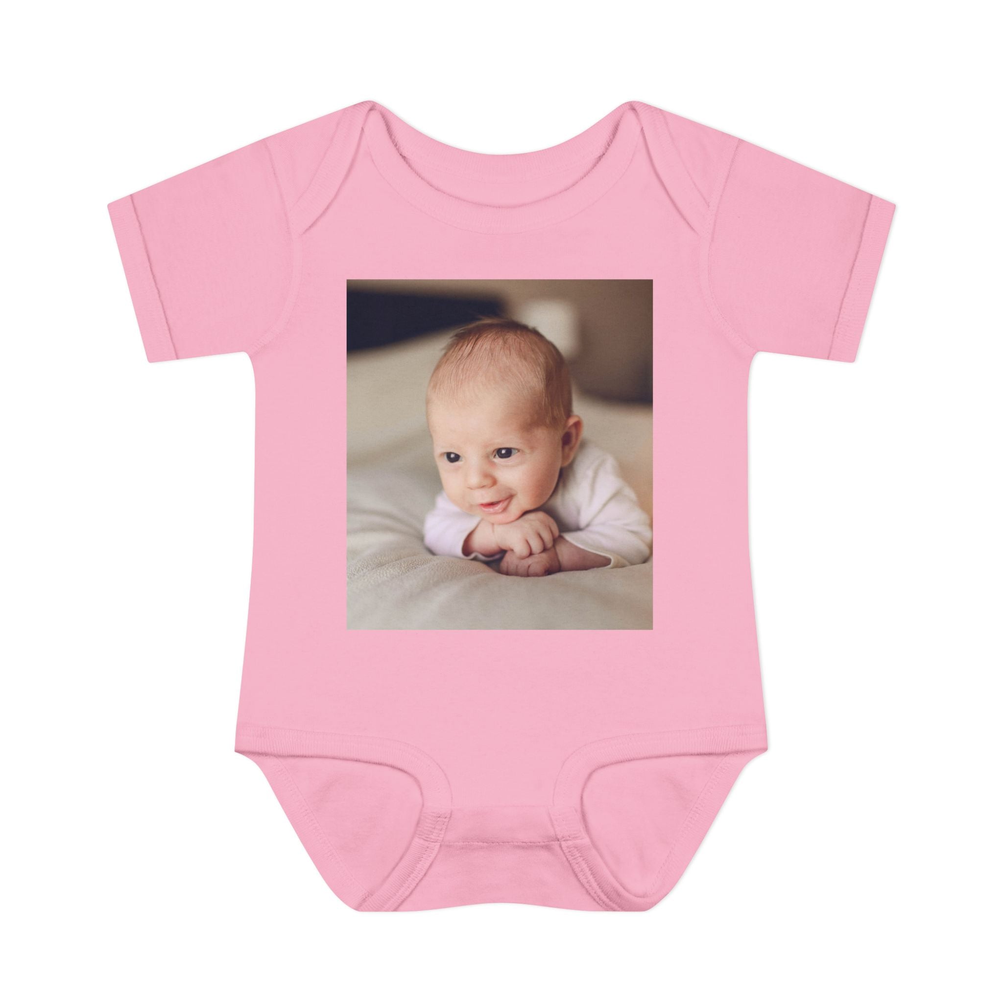 Personalized Photo Infant Bodysuit — Custom Baby Picture Onesie