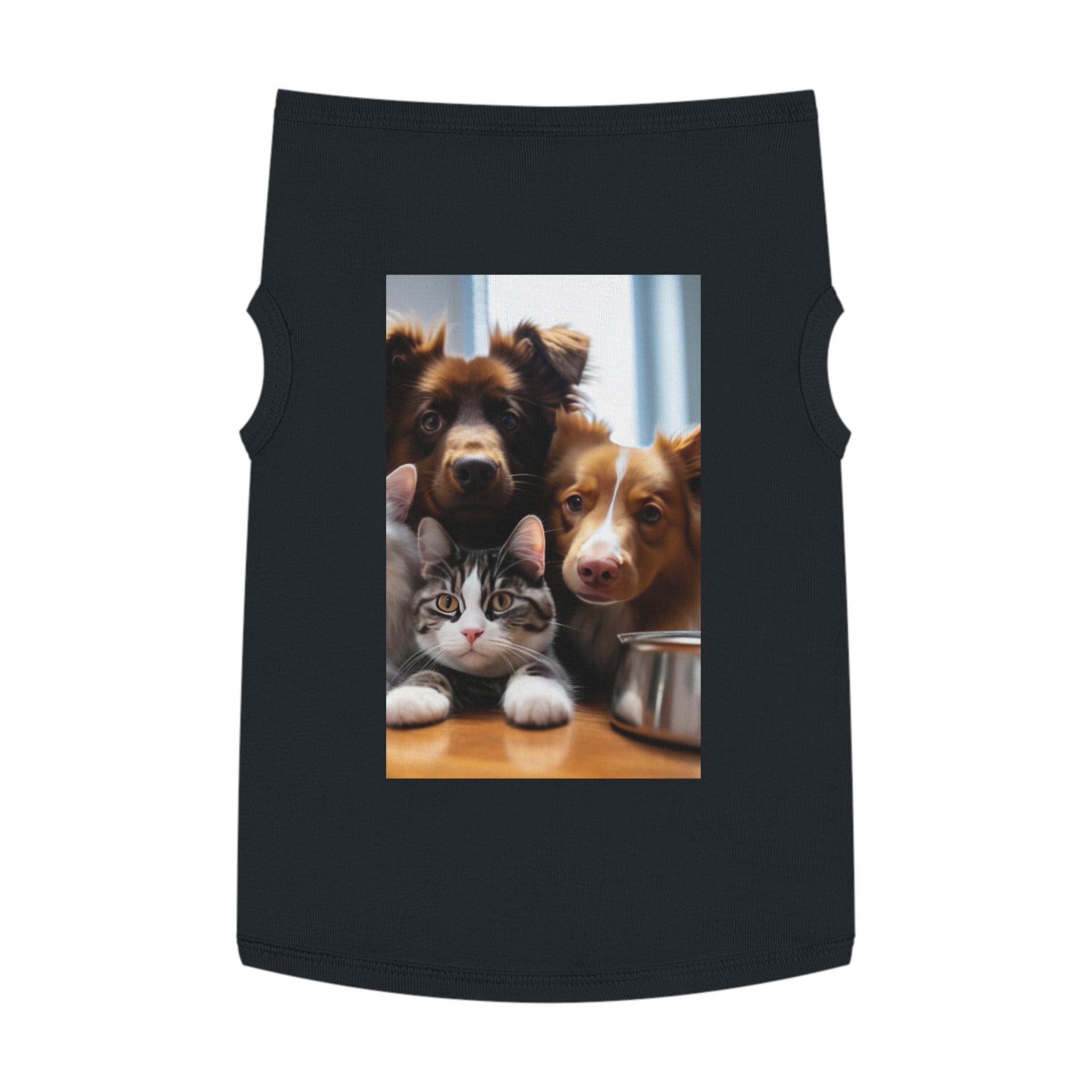 Pet Tank Top — Cute Dog & Cat Photo Print Tank for Small Pets