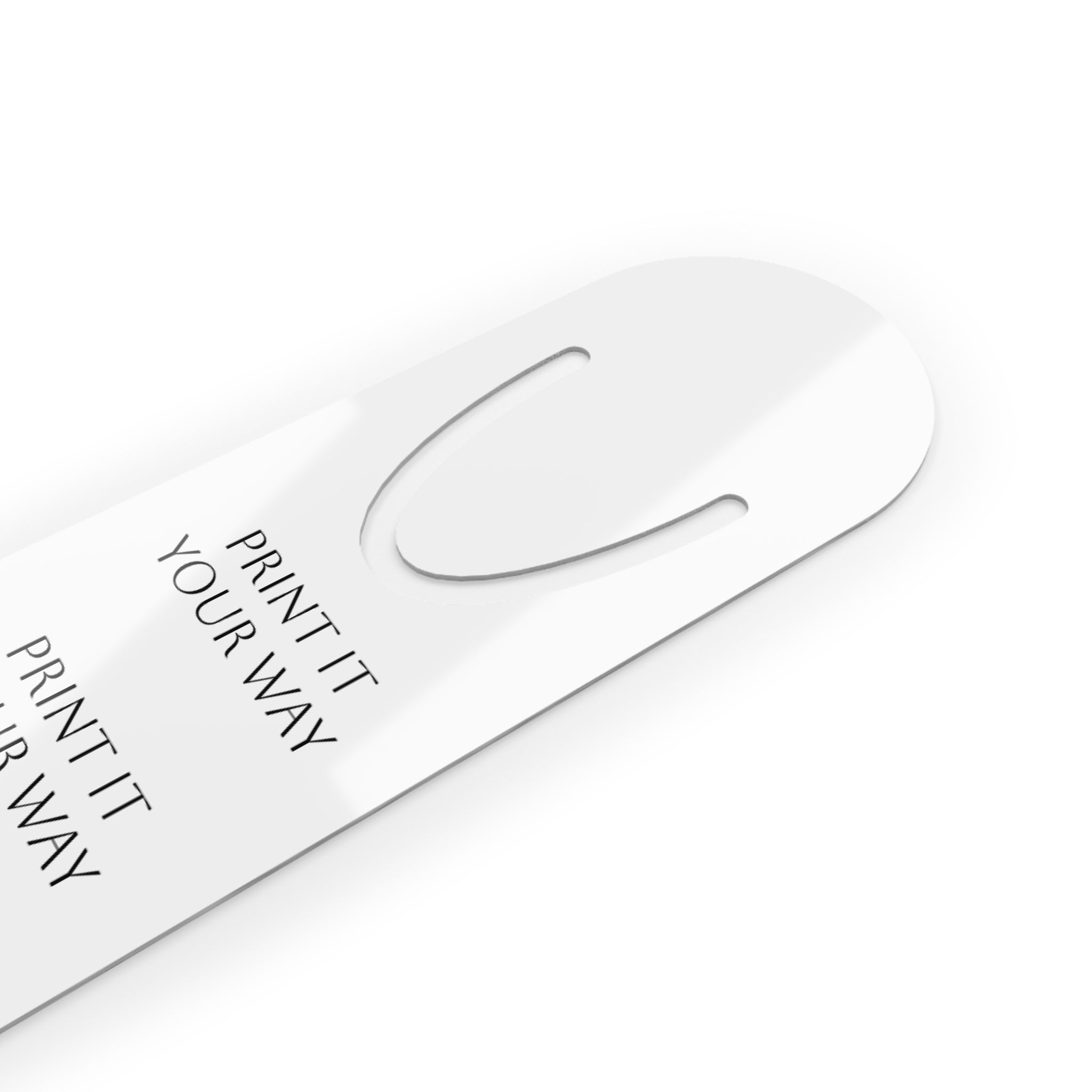 Personalized Photo Bookmark — Custom "Print It Your Way" Metal Bookmark for Readers & Gifts