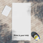 Customizable Beach Towel — "Print it your way" Personalized Summer Towel