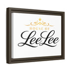 Framed Matte Canvas Print — "House of LeeLee" Script Wall Art