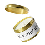 Customizable Tin Candle — 'Print it your way' Personalized Scented Tin