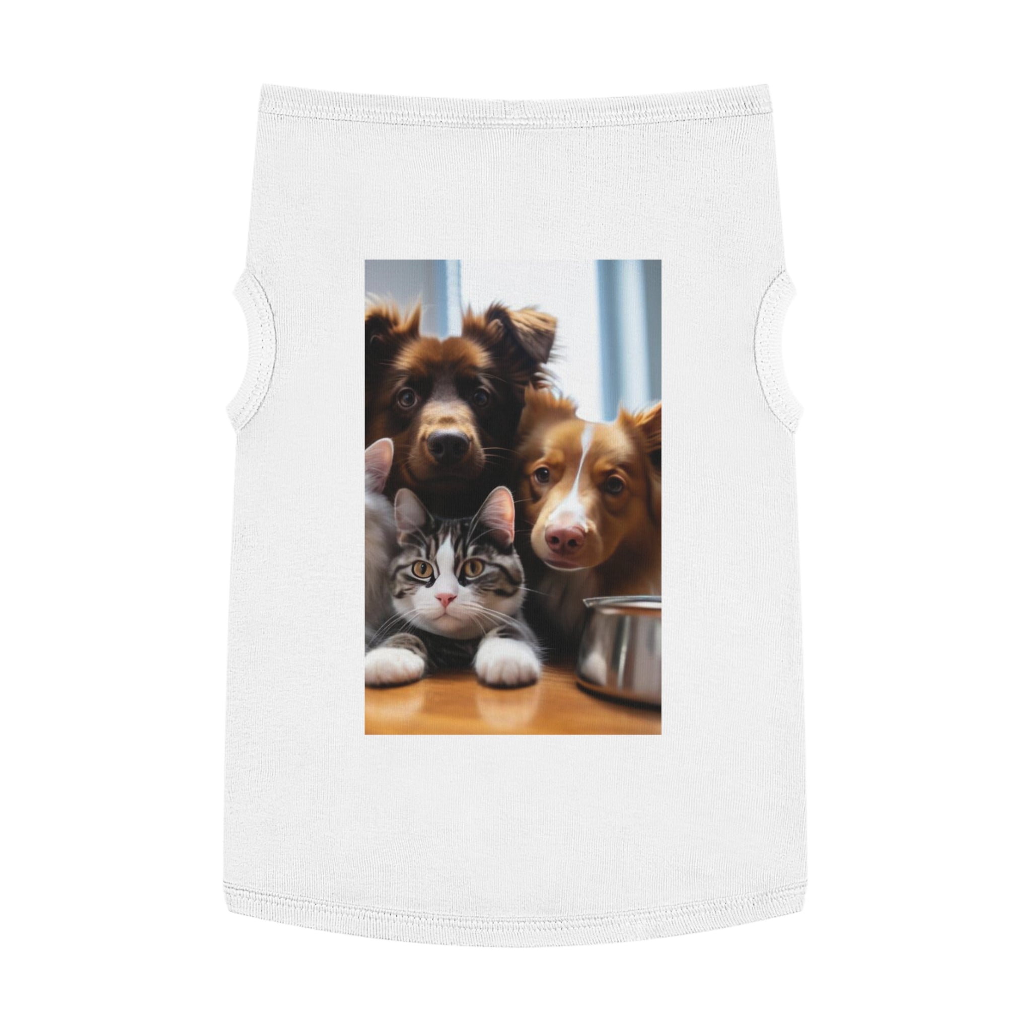 Pet Tank Top — Cute Dog & Cat Photo Print Tank for Small Pets