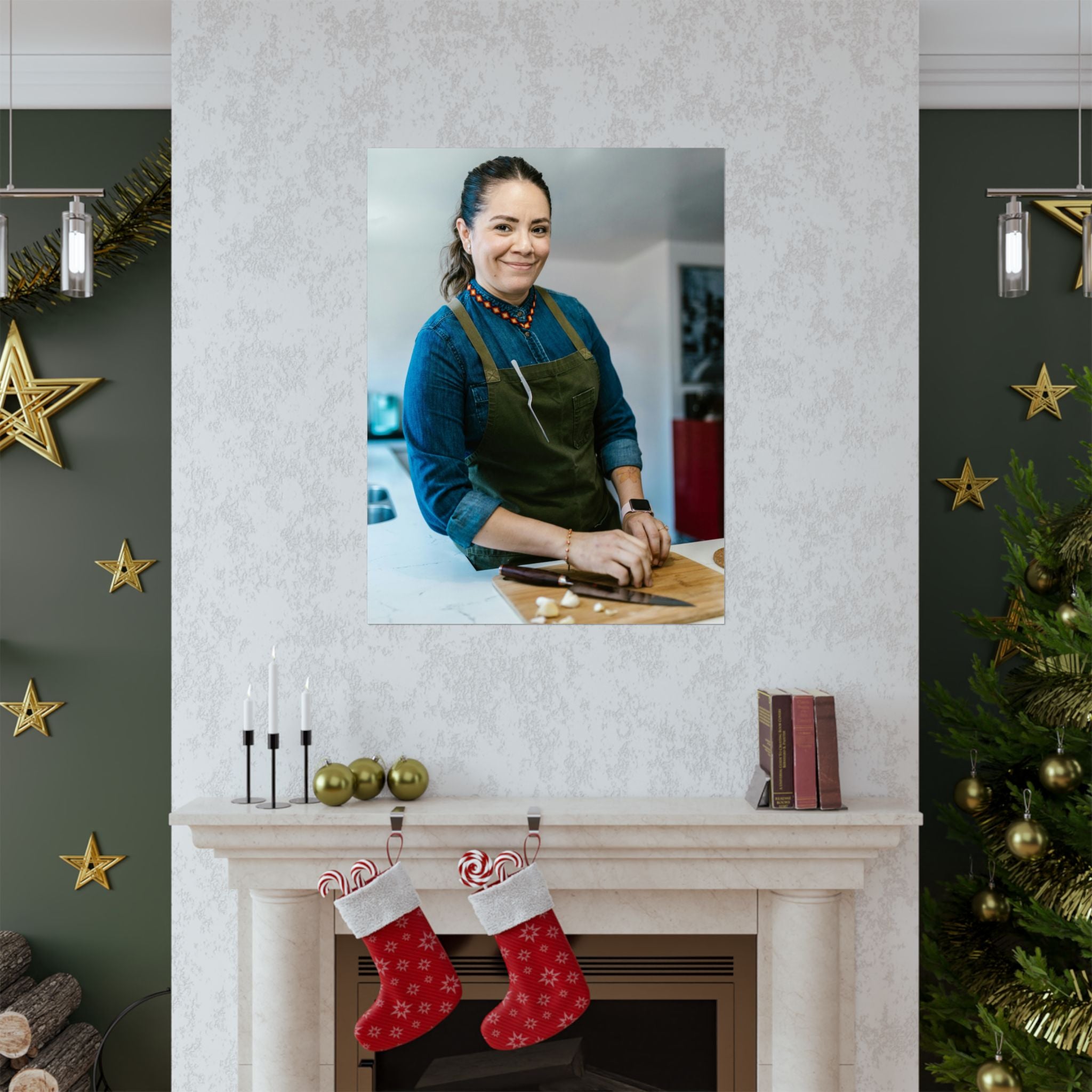 Matte Poster — Female Home Chef Portrait Kitchen Wall Art