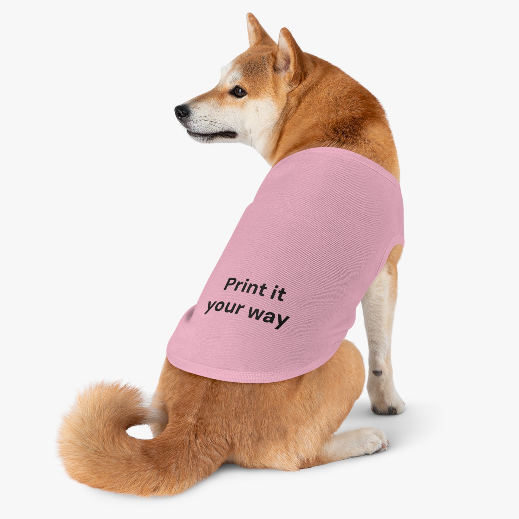 Custom Pet Tank Top - Personalized 'Print It Your Way' Dog Shirt