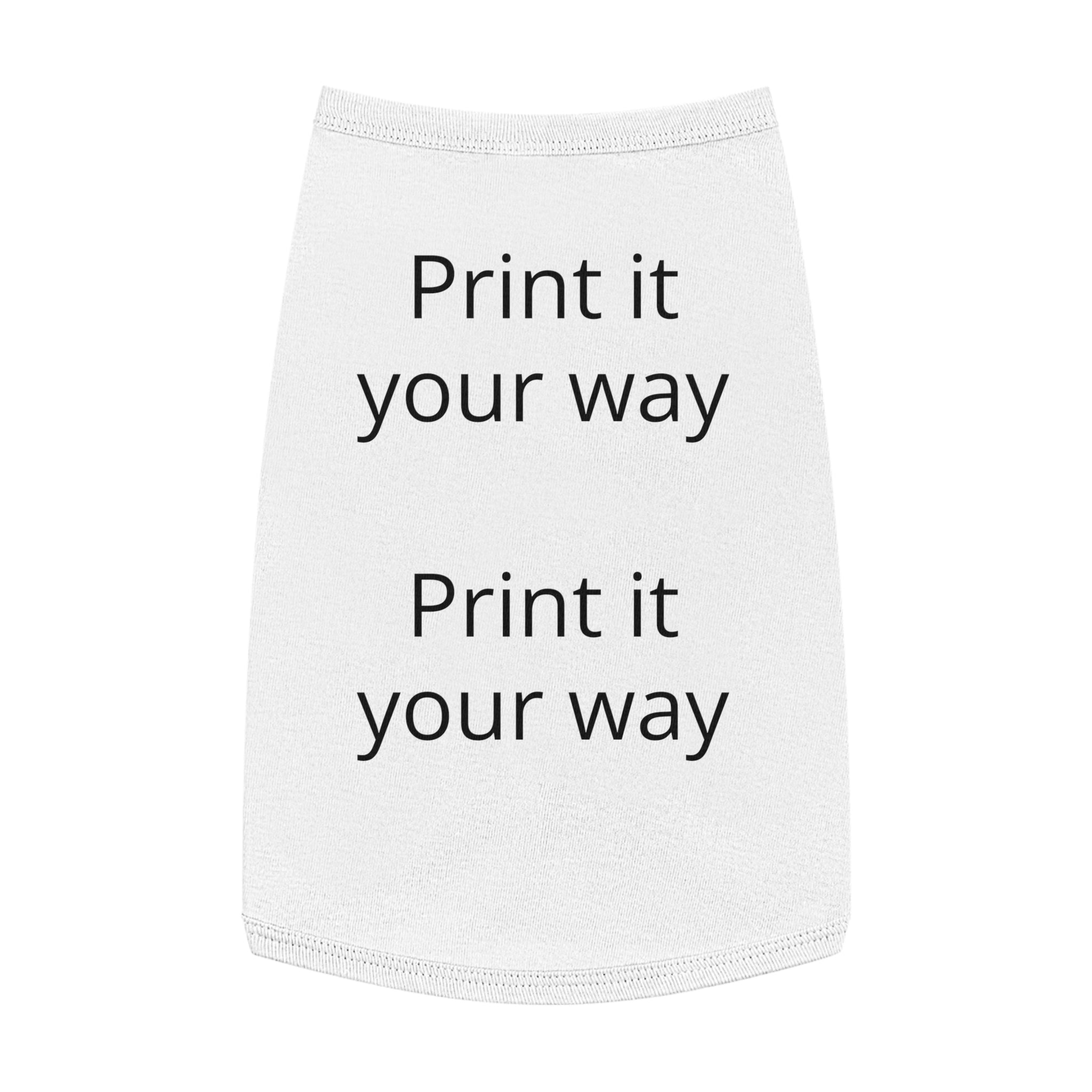 Customizable Pet Tank Top – Lightweight Dog Shirt (Print It Your Way)