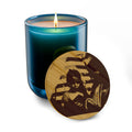 Engraved 14oz Scented Soy Candle — Hand-Poured Aromatic Candle with Custom Bamboo Lid