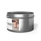 Personalized Tin Candle — Custom Photo & Text Scented Candle Gift