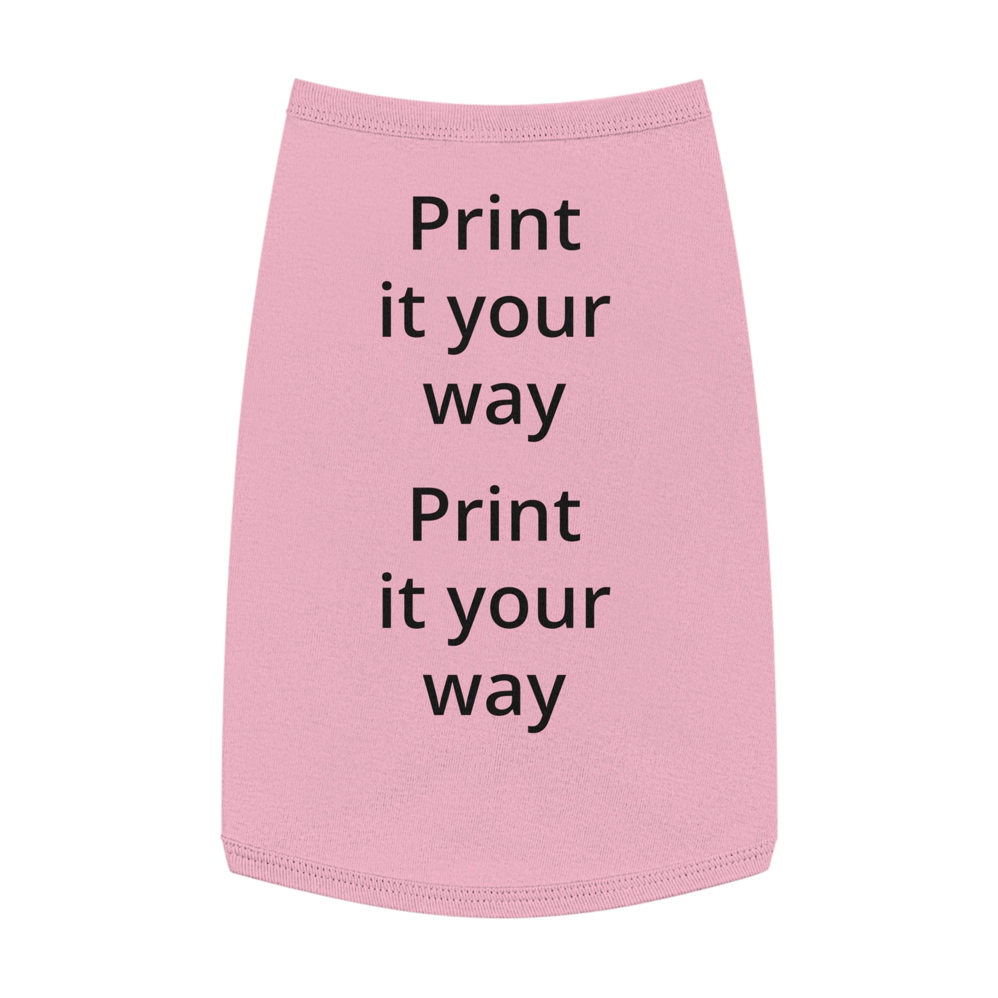 Customizable Pet Tank Top – Lightweight Dog Shirt (Print It Your Way)