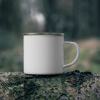 Enamel Camping Mug — House of LeeLee Logo Rustic Coffee Cup for Camping & Gifts