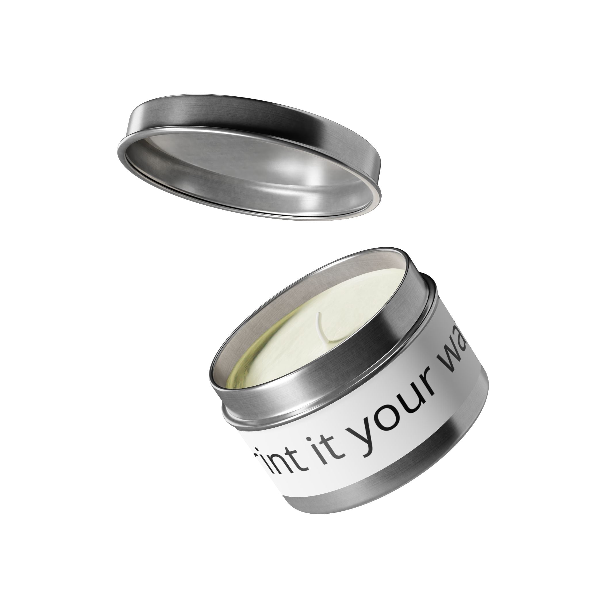 Customizable Tin Candle — 'Print it your way' Personalized Scented Tin
