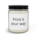Custom Scented Candle Set with Matches & Wick Trimmer — Personalized Jar Candle Gift