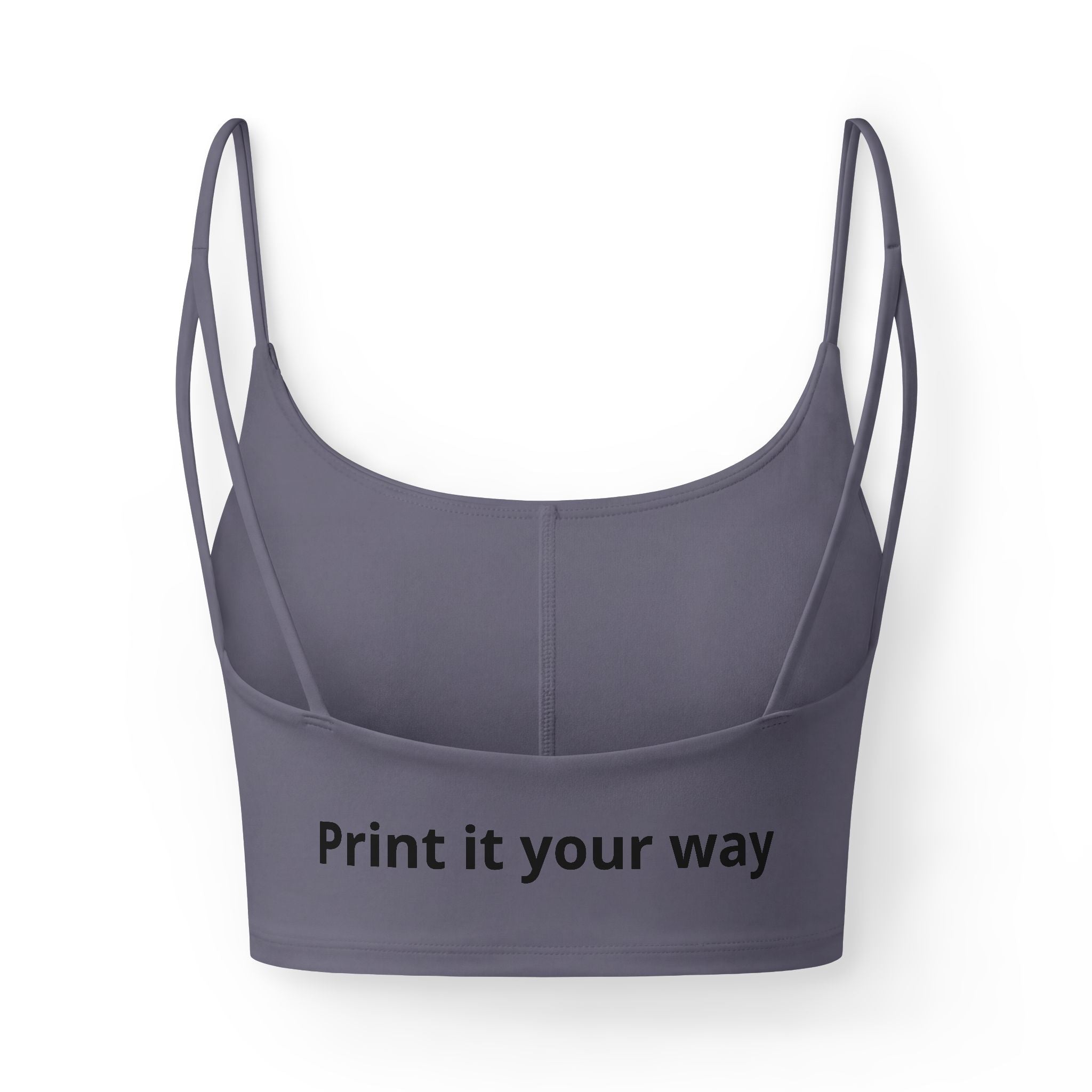 Luxe Heart Arrow Bra — Women's Strappy Crop with Bold Heart Graphic
