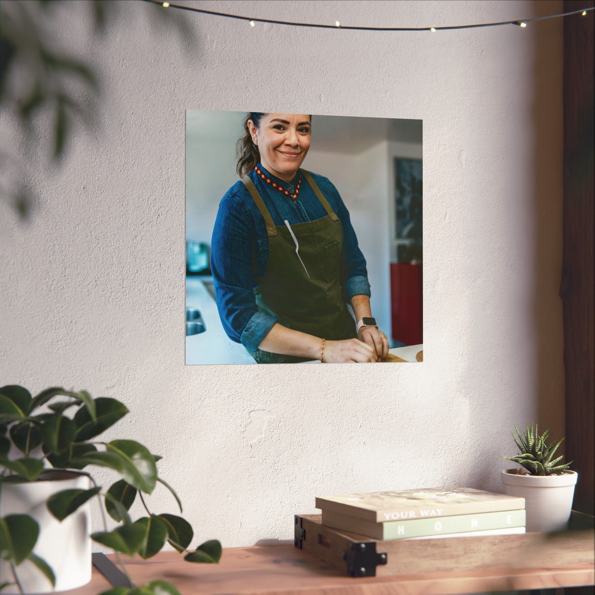 Matte Poster — Female Home Chef Portrait Kitchen Wall Art