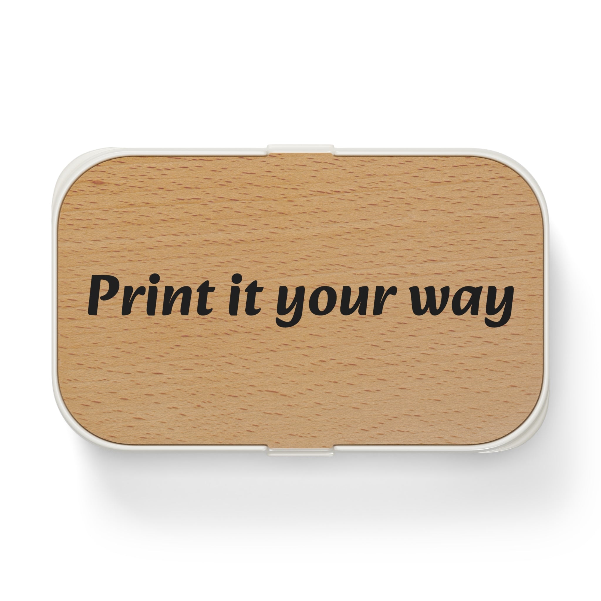 Custom Wooden Bento Lunch Box – Personalized Eco-Friendly Meal Container