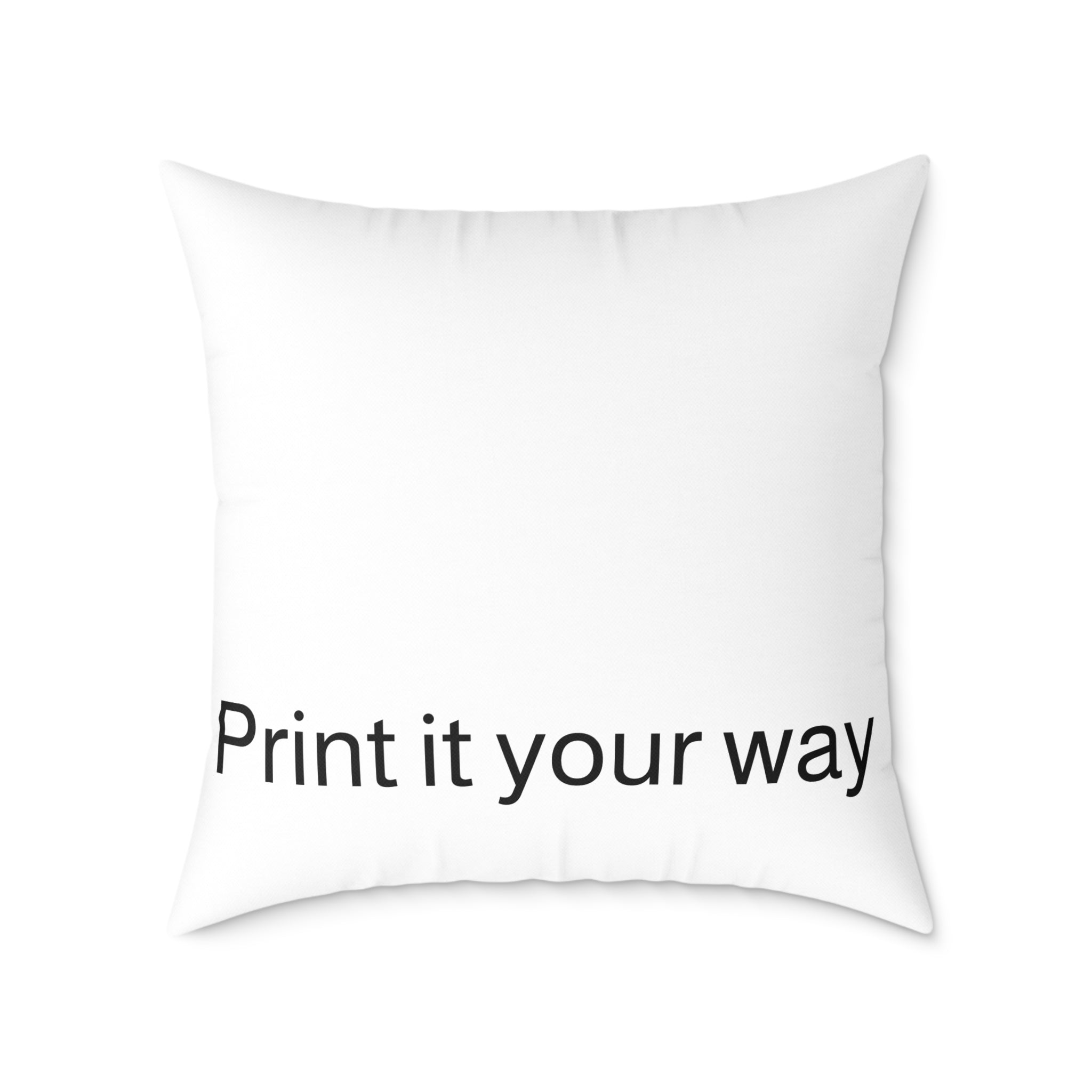 Custom Photo Square Pillow — Personalized Canvas Throw Pillow (Print It Your Way)