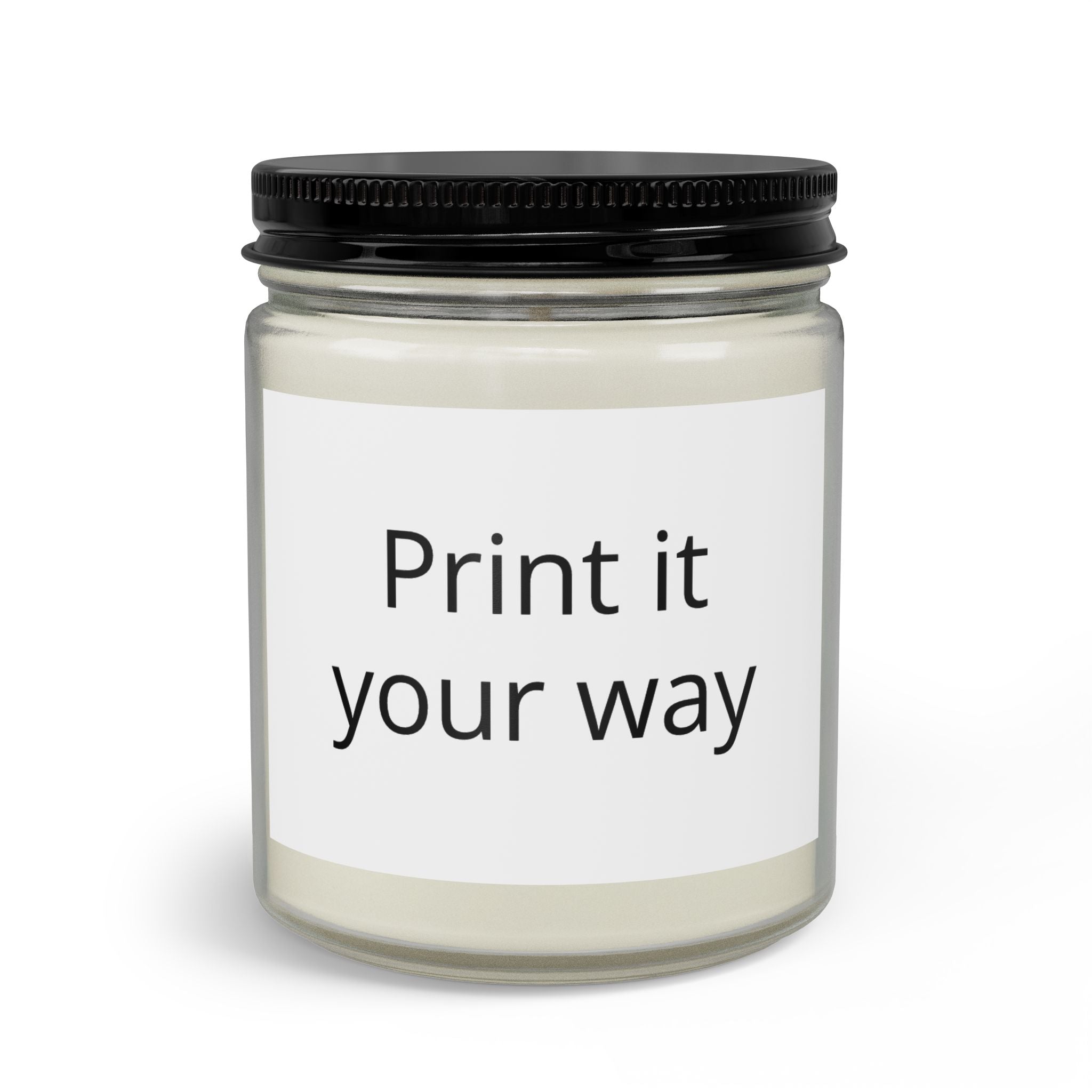 Custom Scented Candle Set with Matches & Wick Trimmer — Personalized Jar Candle Gift