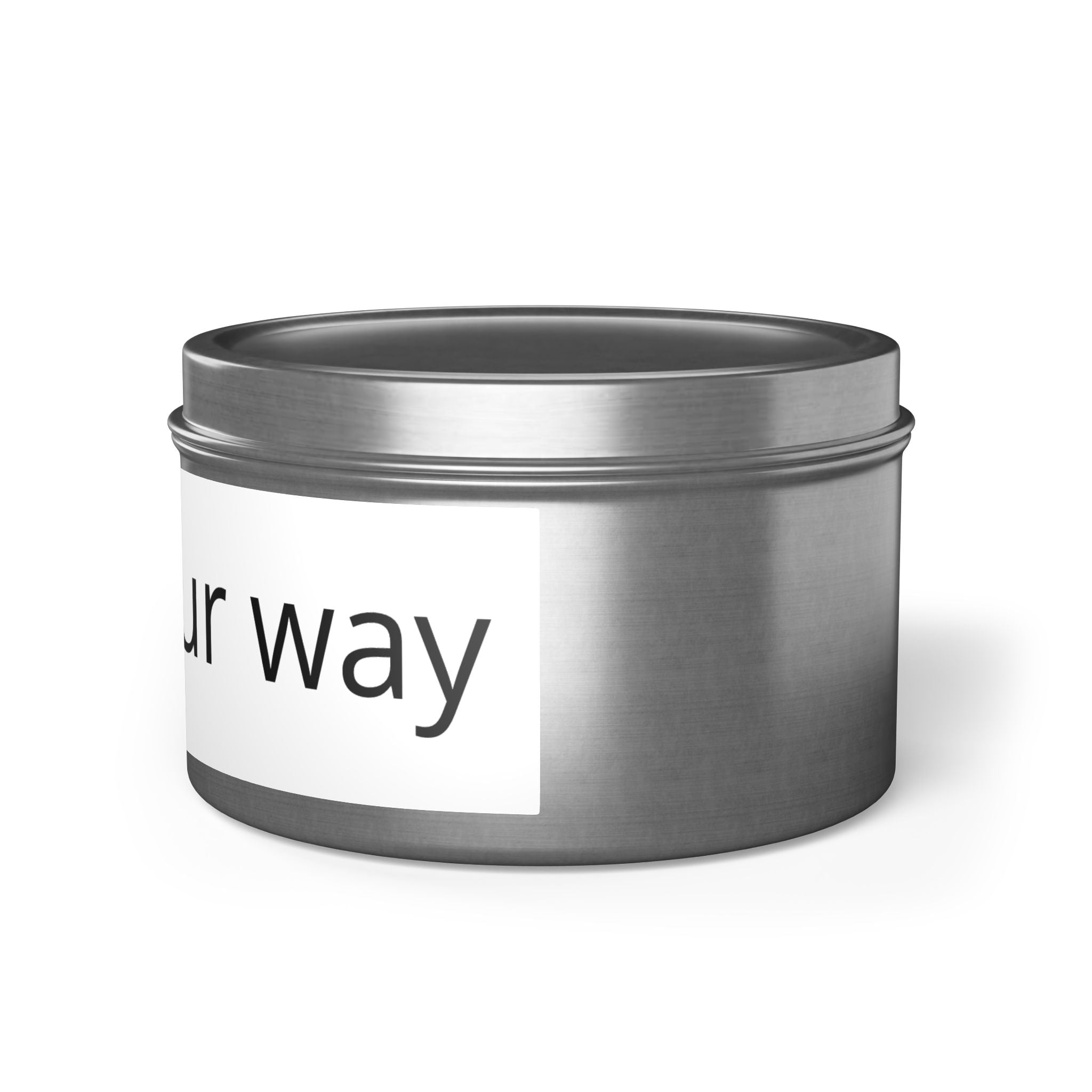 Customizable Tin Candle — 'Print it your way' Personalized Scented Tin