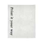 Customizable Soft Polyester Blanket — "Print It Your Way" Personalized Throw