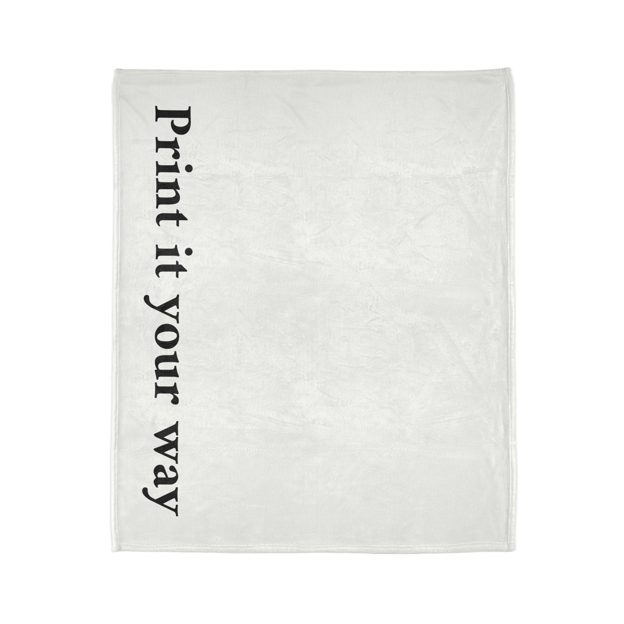 Customizable Soft Polyester Blanket — "Print It Your Way" Personalized Throw