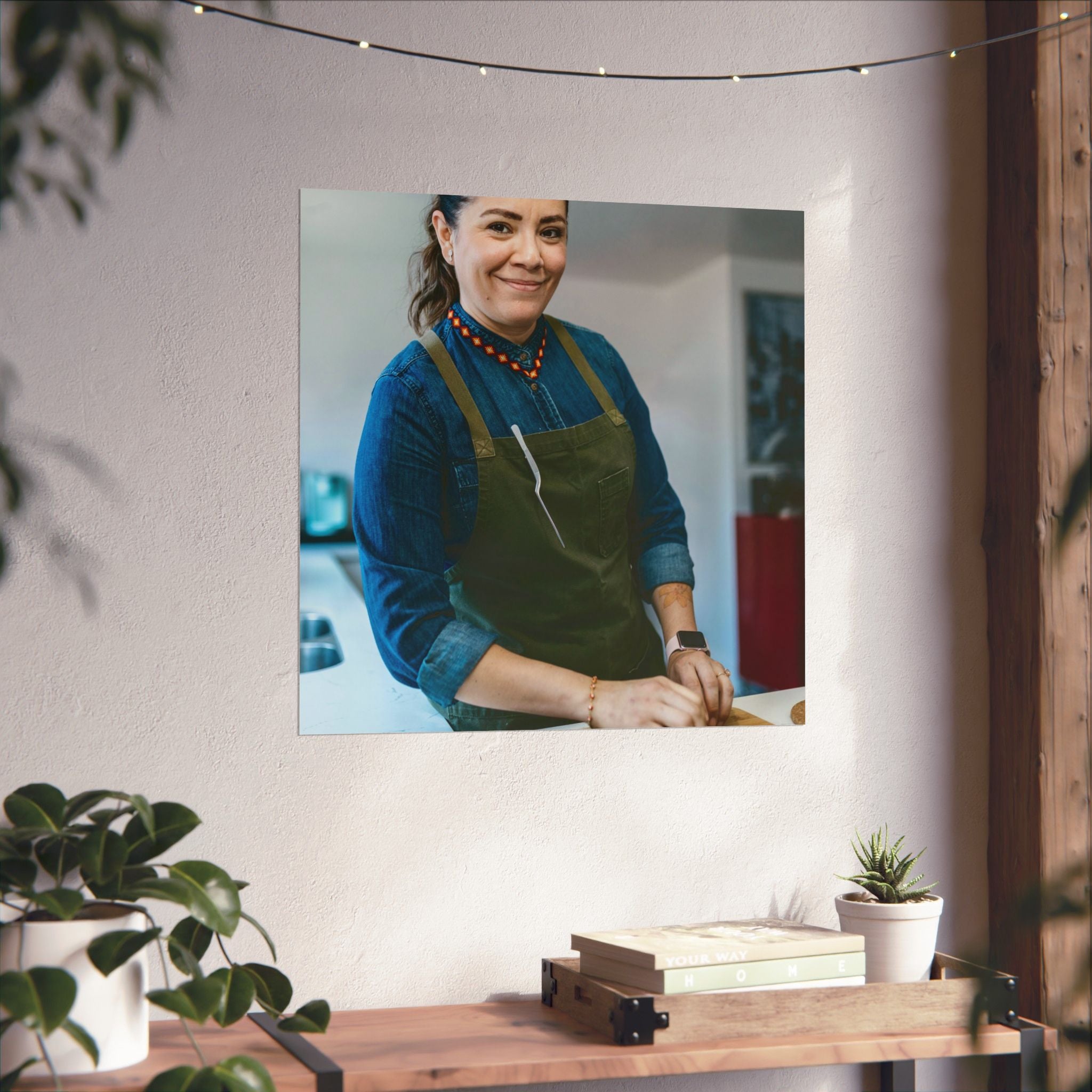 Matte Poster — Female Home Chef Portrait Kitchen Wall Art