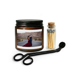 Personalized Photo Candle Set with Matches & Wick Trimmer — Romantic Keepsake Gift