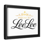 Framed Matte Canvas Print — "House of LeeLee" Script Wall Art