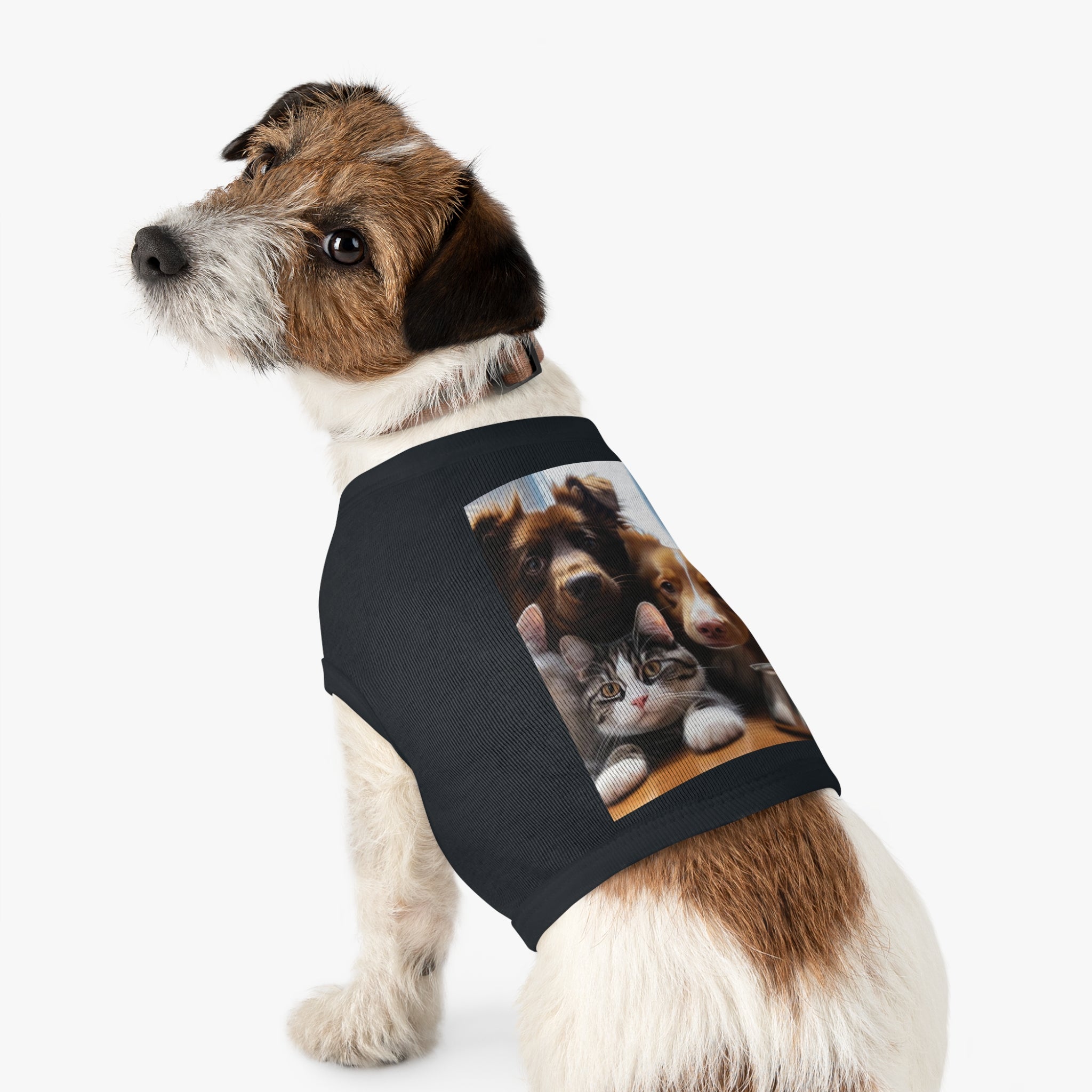 Pet Tank Top — Cute Dog & Cat Photo Print Tank for Small Pets