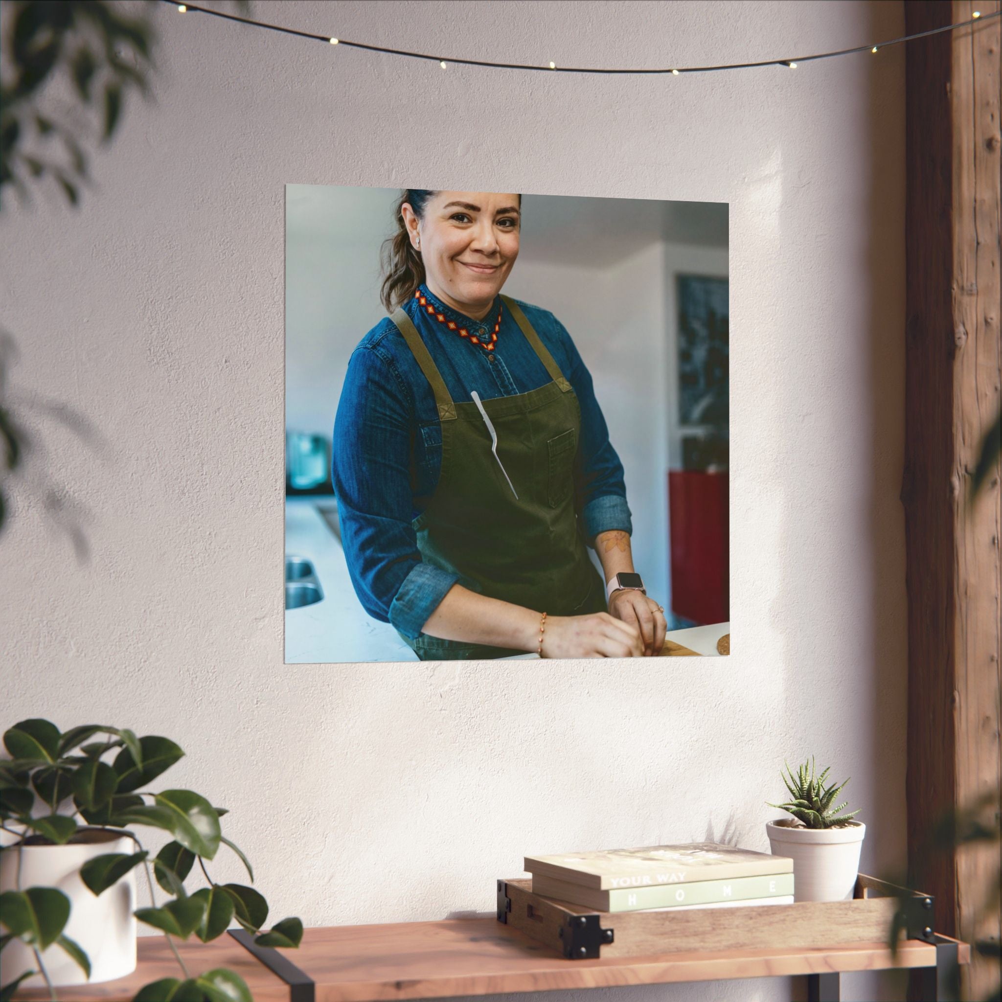 Matte Poster — Female Home Chef Portrait Kitchen Wall Art