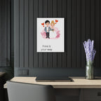 Wedding Couple Acrylic Print – Customizable French Cleat Wall Art