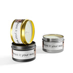 Personalized Tin Candle — Custom Photo & Text Scented Candle Gift